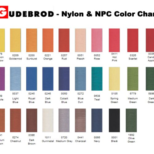 Gudebrod_ColorChar_Nylon Gudebrod_ColorChar_Nylon